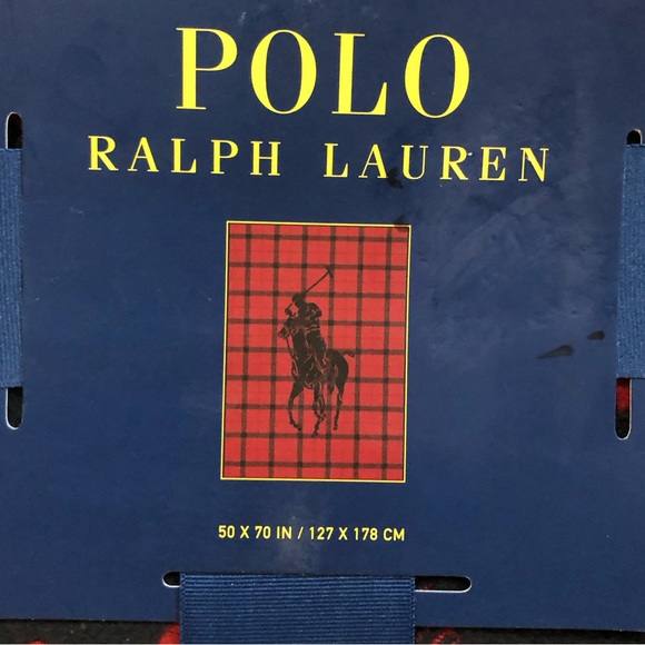 POLO Ralph Lauren Plaid Blanket - Picture 2 of 5